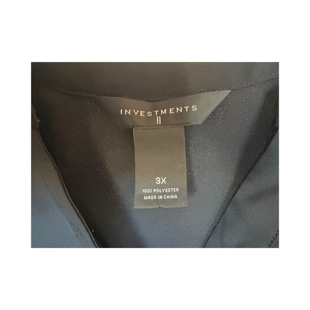 Investments II semi sheer blouse with beautiful pattern - Picture 4 of 4